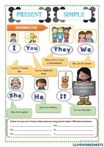 Present simple for kids