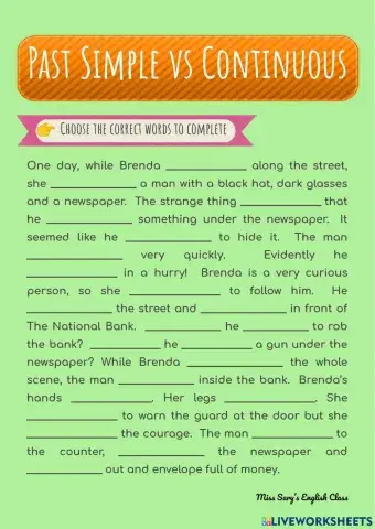 Past Simple vs Past Continuous