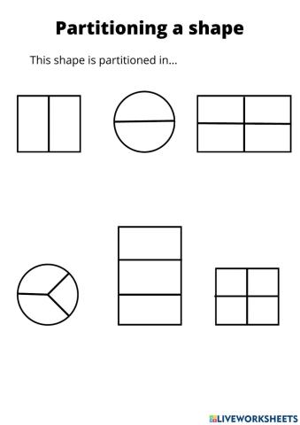 Partitioning a shape