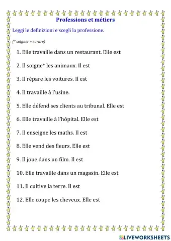 Professions et métiers