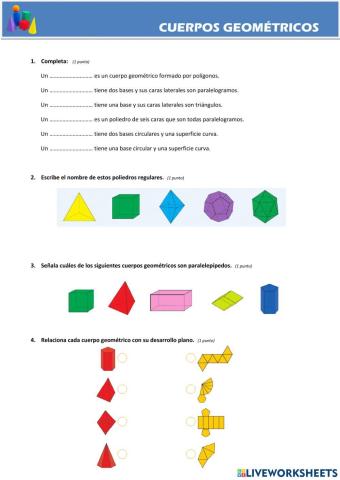 Cuerpos geométricos