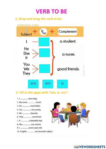 Verb to Be Affirmative