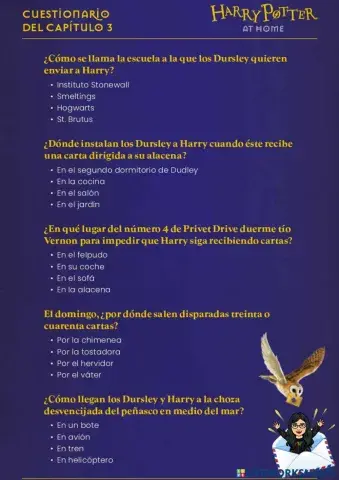Harry Potter y la piedra filosofal -  Cap. 3