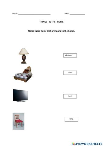Things in the home