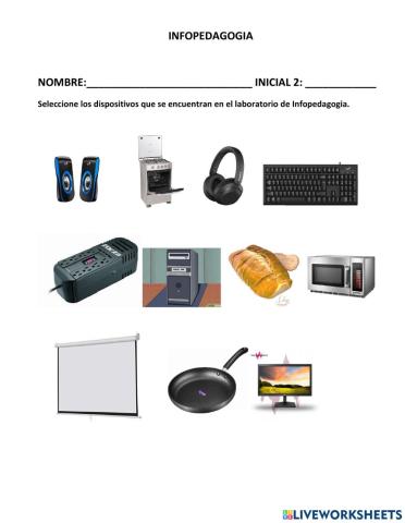 Dispositivos del laboratorio