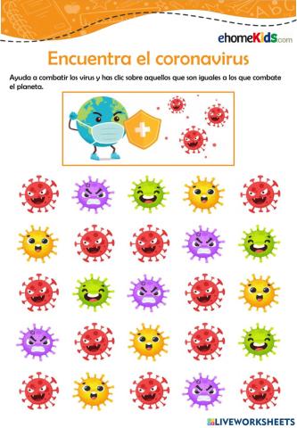 Encuentra el coronavirus