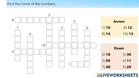 L8 - A6 - Numbers, Writing