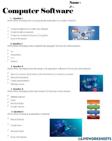 Computer Software Quiz