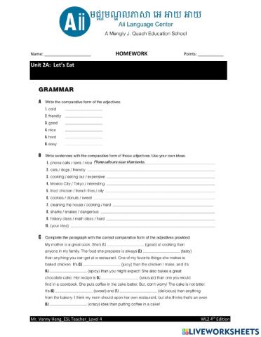 WL2 4th Edition-Unit2A-HW3