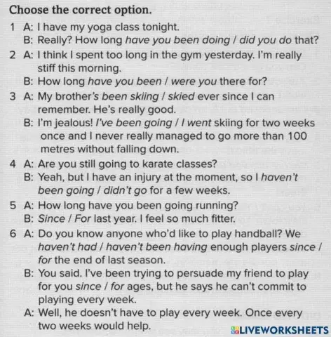 Present Perfect Continuous vs Past Simple