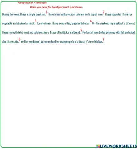 Breakfast, lunch, dinner