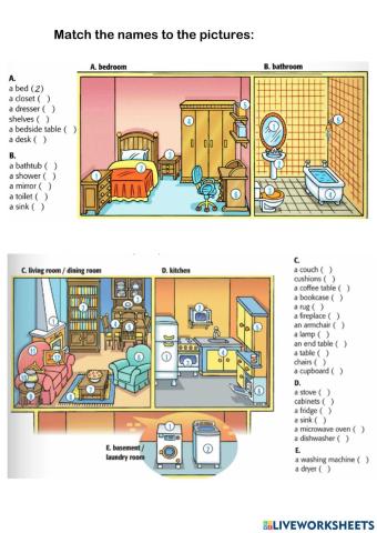 Furniture and appliances