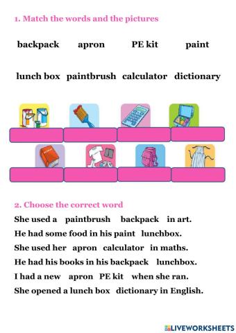 Past Simple At school