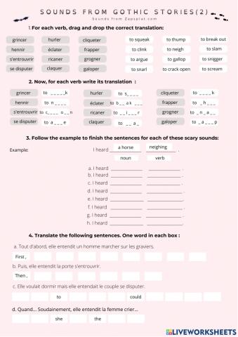 Sounds from ghost stories (2)