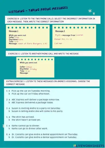 Listen phone messages