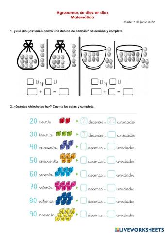 Contamos de 10 en 10