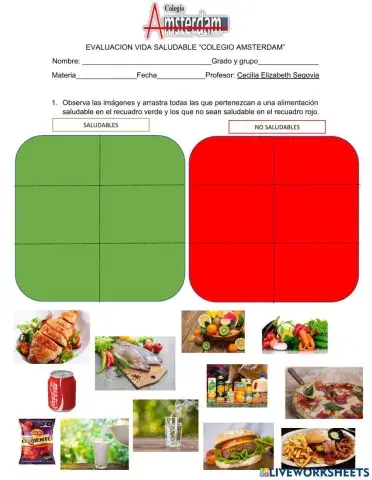 Evaluacion vida saludable