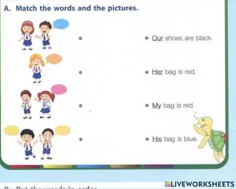 Match the words and the pictures.6