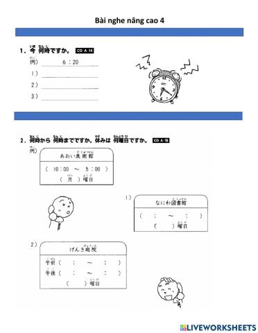 Bài nghe nâng cao 4