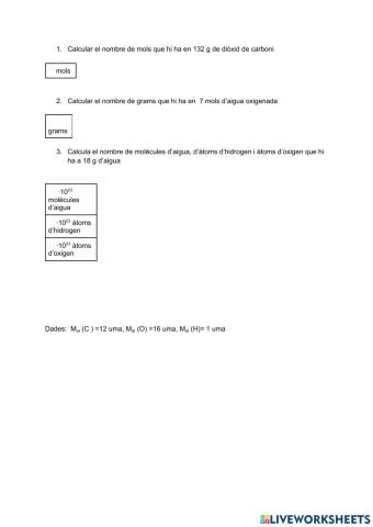 Bases d'estequiometria