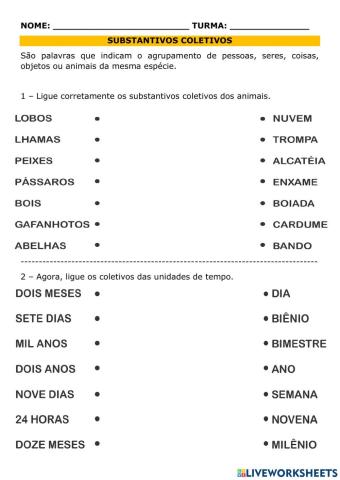 Substantivos coletivos