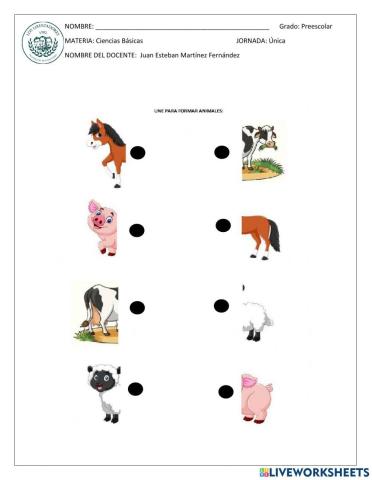 Los animales de la granja - conexión