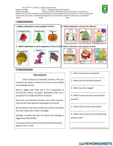 Class 7 unit 2 8th grade