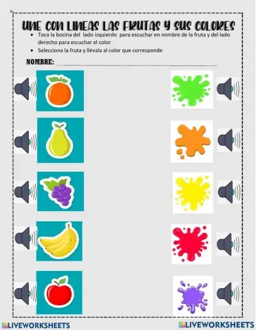 Las frutas y los colores