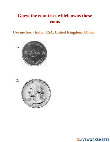 Guess the countries which owns these coins