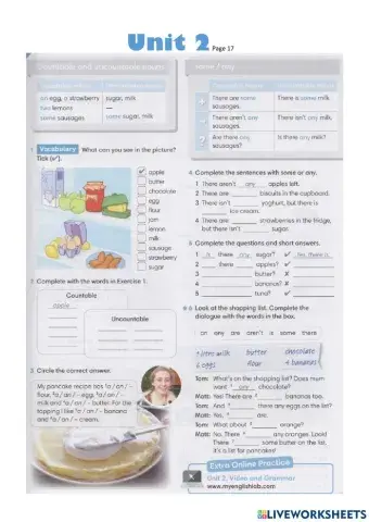 There is-are some-any