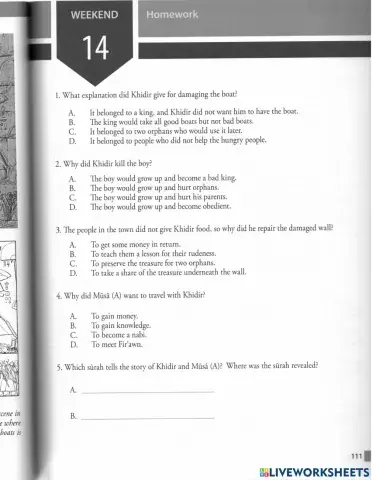 Prophet Musa (A) and Khidir