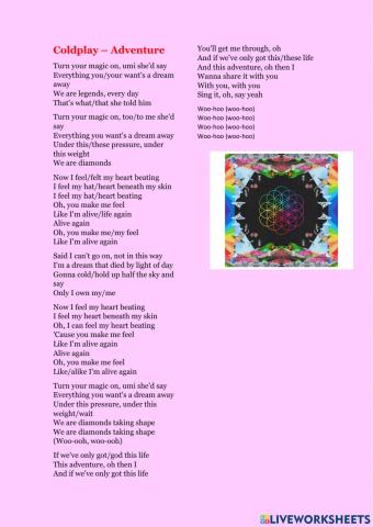 Coldplay-Adventure of a lifetime