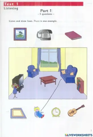 Starters - Test 1 - Book 3 -Listening