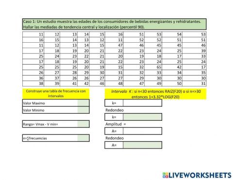 Datos Agrupados Amplitud y Número de intervalos 1