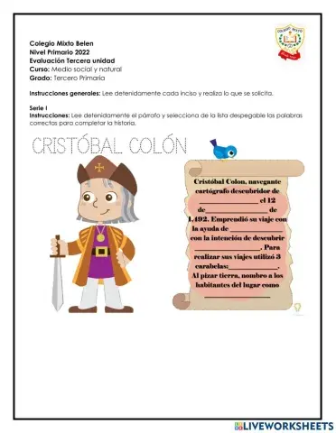 Evaluación de Bimestre 3