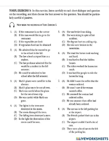 Toefl exercise 5