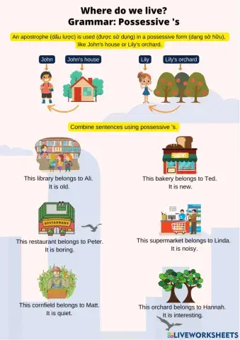 Where do we live? - Grammar - Listening 2