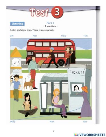 Succeed in movers - Listening Test 3