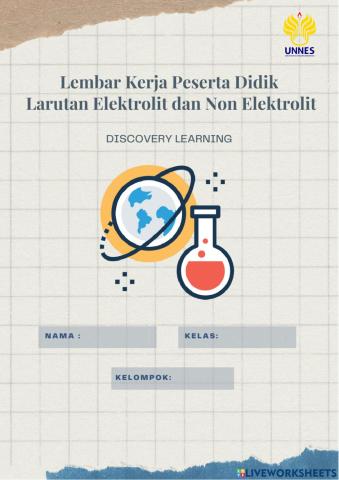Lembar Kerja Larutan Elektrolit dan Non Elektrolit
