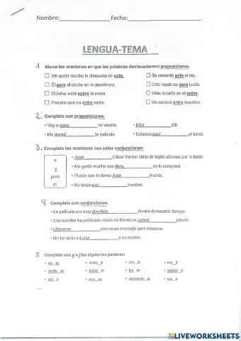 Examen lengua temas 11-12
