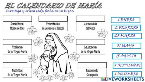 Calendario María