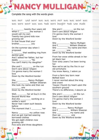 Nancy Mulligan- Edd Sheeran drag and drop