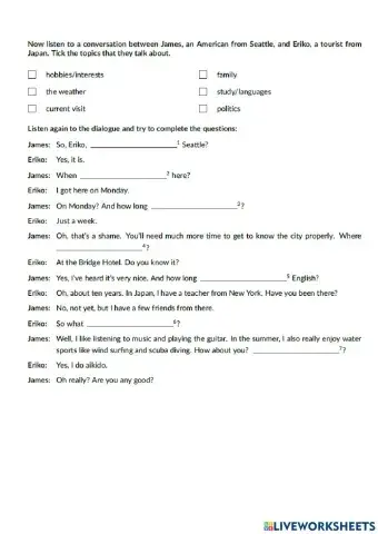 Getting to know someone 2