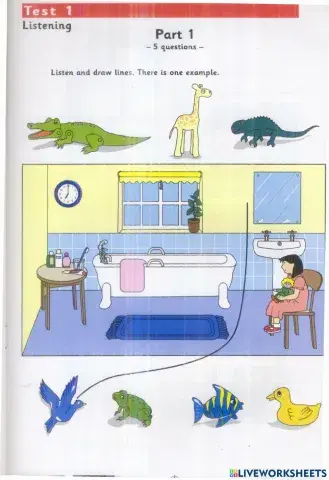 Starters - Test 1 - Book 4 - Listening