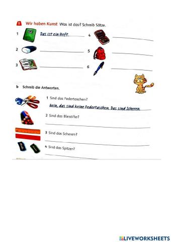 Kein- keine- ein- eine