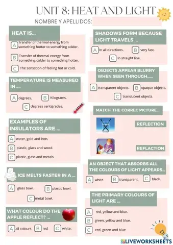 Heat and light assesment