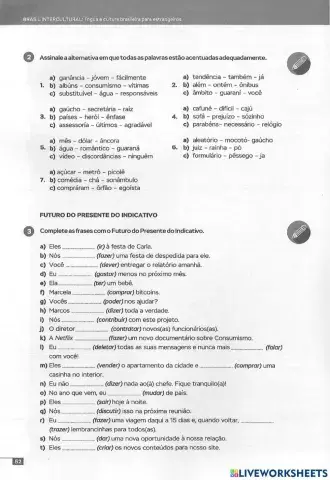 Acentos e futuro do pte