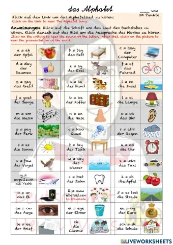 Das Alphabet 01