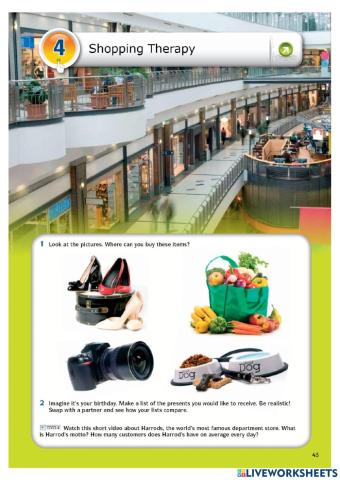 F5 Unit 4: Reading & Vocabulary