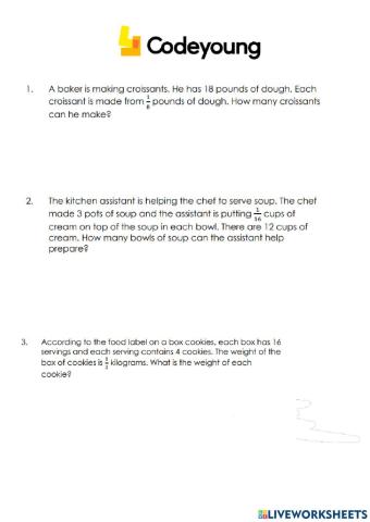 Division of Fractions Advanced